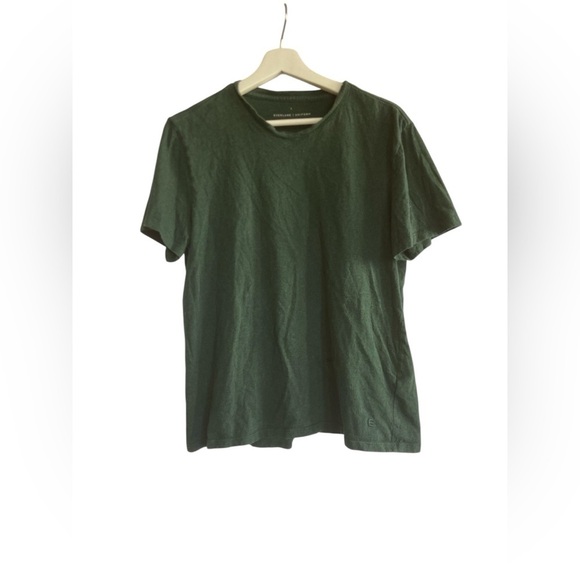 Everlane T Shirt 100% Cotton Crew Olive Green Short Sleeve Size Medium - Picture 1 of 10